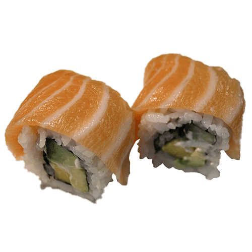 Salmon mango maki