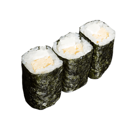Maki zoete omelet roomkaas