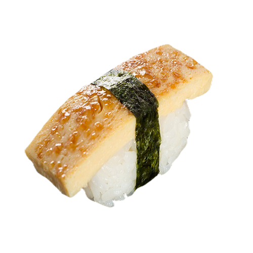 Nigiri geflambeerde zoete omelet