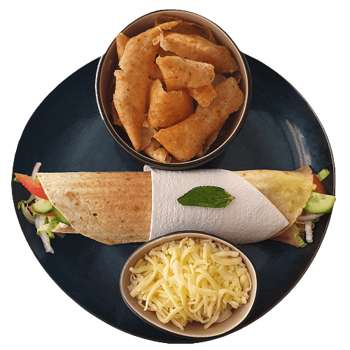 Wrap kalfsdöner met kaas (groot)