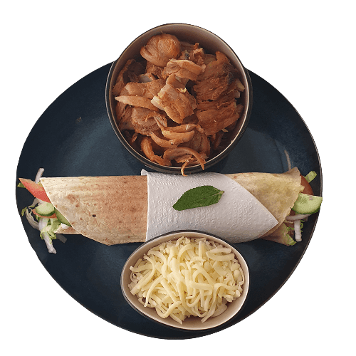 Wrap kipdöner met kaas (groot)