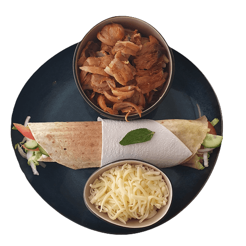 Wrap kipdöner met kaas XL