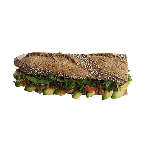 Baguette spicy avocado