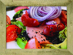 Salade gerookte zalm en avocado