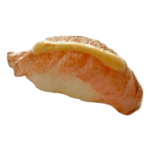 Flambee sake nigiri