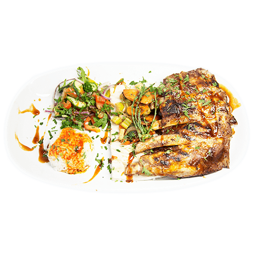 Veal spare ribs menu