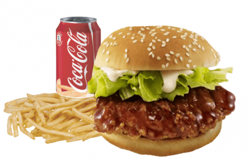 Big teriyaki burger menu