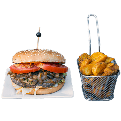 Harissa burger menu