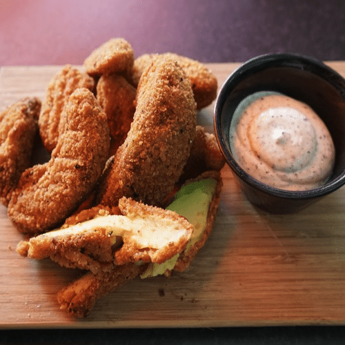 Crispy avocado friet