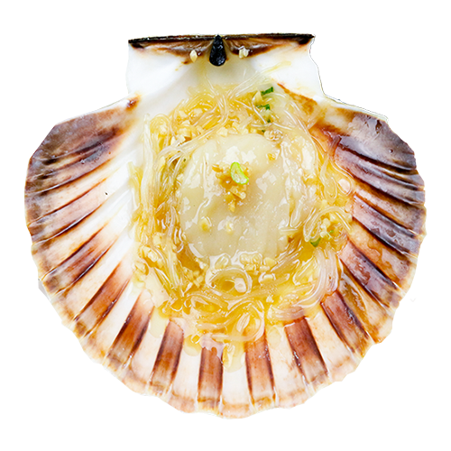 Steamed scallop with garlic