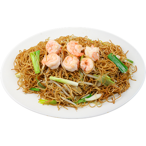 Vegan vegetables mix with tofu and vermicelli with broth