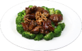 Honey pepper beef with walnuts