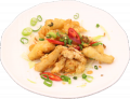 Fried octopus tentacles