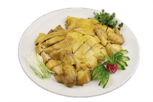 Half French free range chicken with red onion marinade