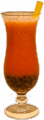 Sweet strawberry bubble tea
