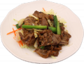 Black pepper veal rib