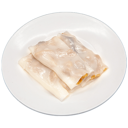 Abalone mushroom rice noodle roll