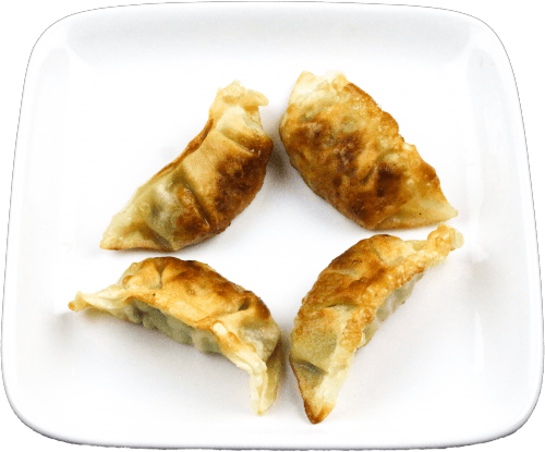 Fried chicken gyoza