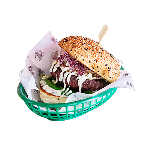 Hamburger double truffle