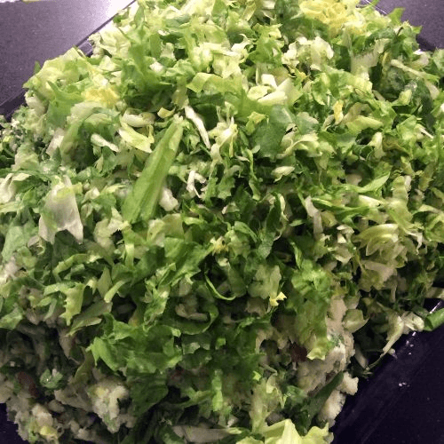 Mashed potato dish with endive