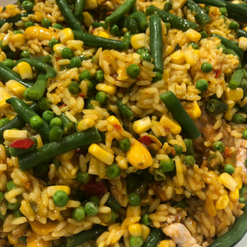 Chicken curry dish