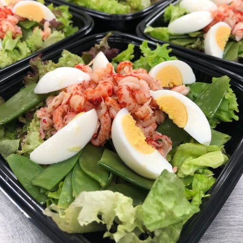 Rivierkreeftjes maaltijdsalade
