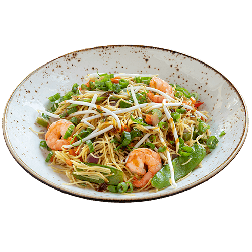 Bami met gamba's