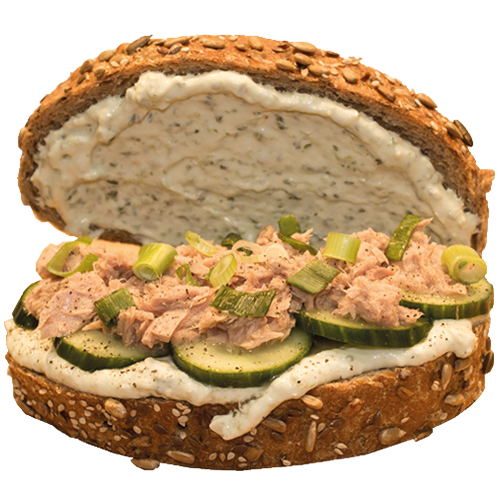 Heksenkaas en tonijn sandwich