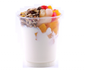 Greek yogurt, muesli and fruit