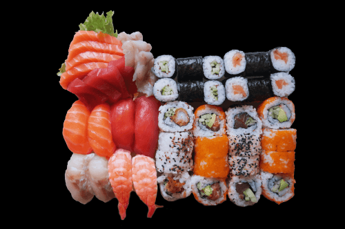 Sushi Set 2pers. met sashimi (2pers. 48st.)