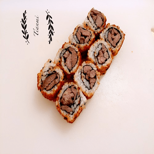 Spicy beef maki