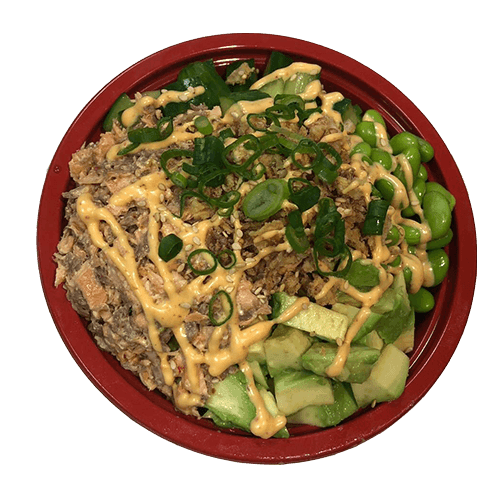 Poke grilled tuna