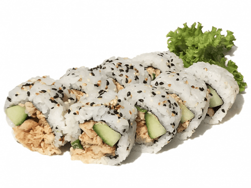 Uramaki tuna salad roll