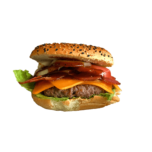 Bacon and cheese burger