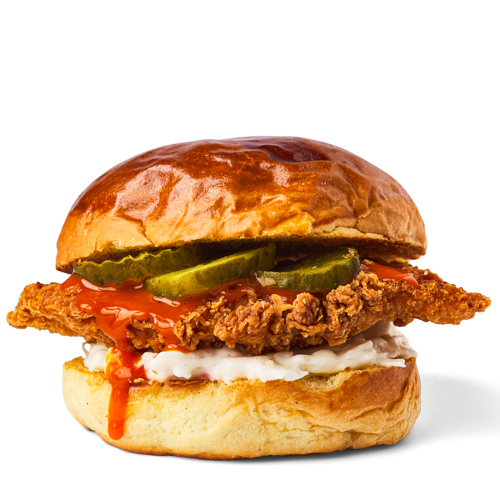 Nashville hot chicken burger