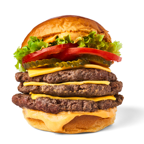 Triple cheeseburger