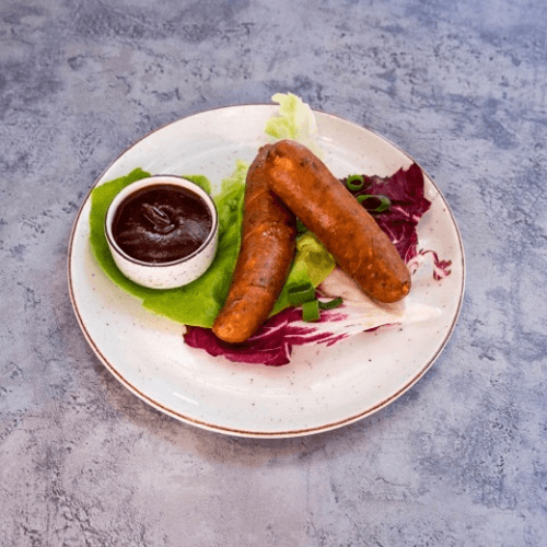 Grilled bbq sausages