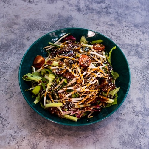 Beef teriyaki salad