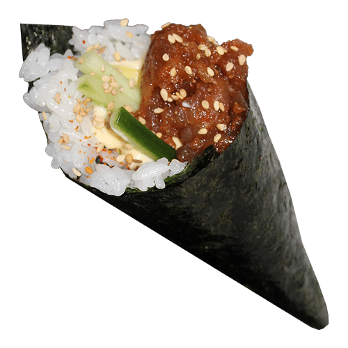 Spicy maguro temaki