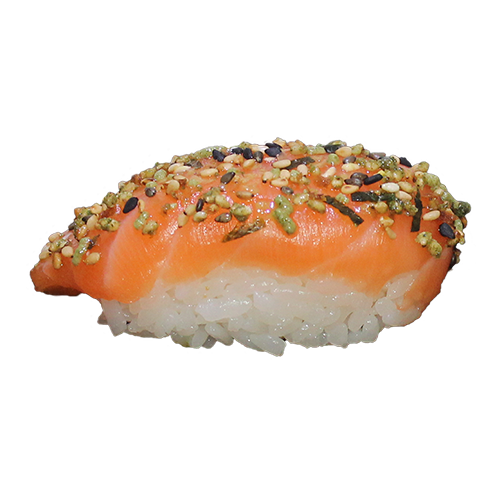 Sake crunchy nigiri