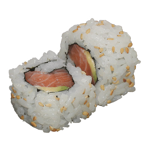 Sake avocado uramaki 4 stuks