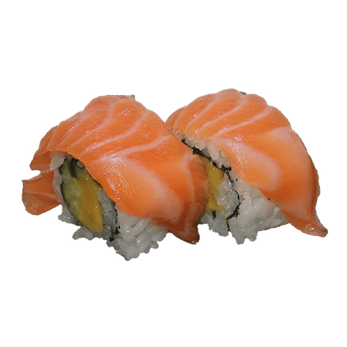 Zalm mango uramaki 4 stuks