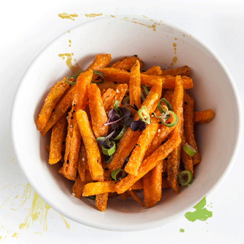 Sweet 'n shy, potato fry!