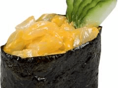 Spicy tako gunkan