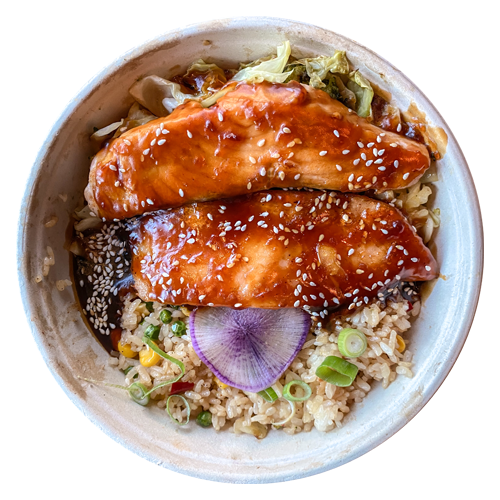 Salmon teri yaki