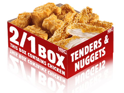 2/1 Box (3 tenders + 5 nuggets)