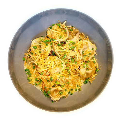 Mushroom and potato pelmeni