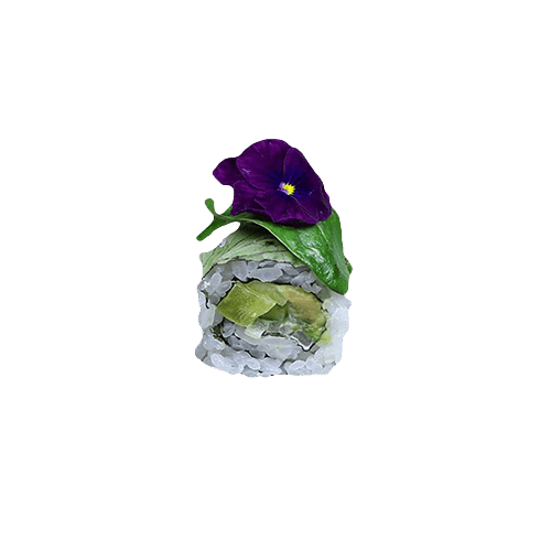 Veggie flower roll