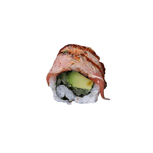 Spicy beef maki roll