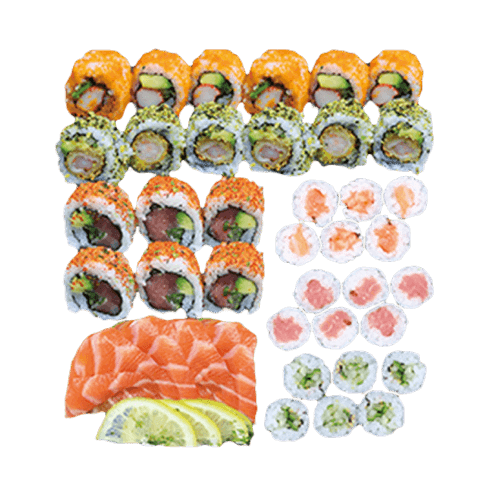 Sushi en sashimi deluxe 41 stuks